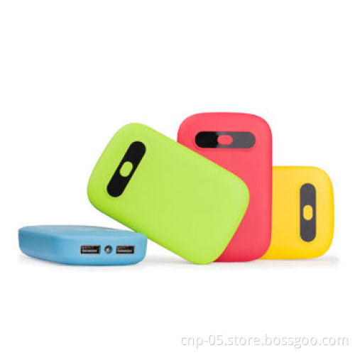 6,600mAh Dual-USB Power Banks, ABS Material, 5V/1A/1.5A Output
